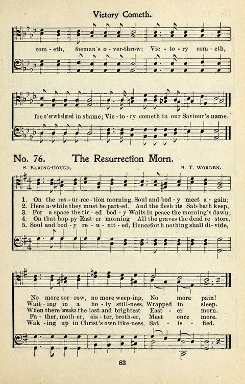 One Hundred Gospel Hymns: for male voices page 81