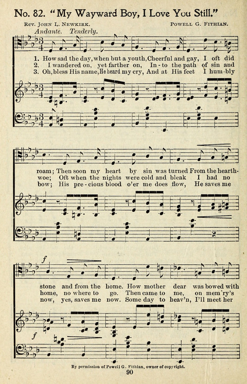 One Hundred Gospel Hymns: for male voices page 88