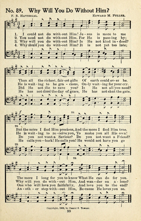 One Hundred Gospel Hymns: for male voices page 97