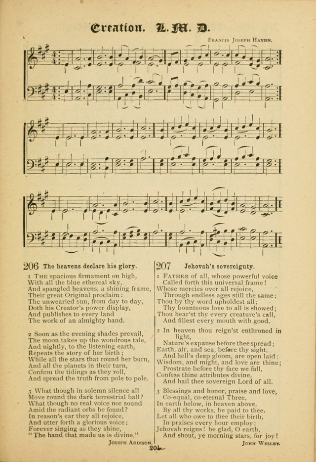 Our Praise in Song: a collection of hymns and sacred melodies, adapted for use by Sunday schools, Endeavor societies, Epworth Leagues, evangelists, pastors, choristers, etc. page 201