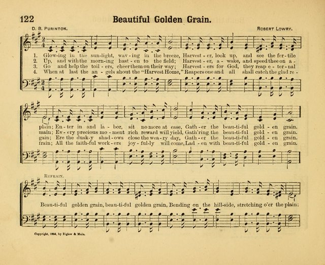 Our Song Book: a collection of songs selected and edited expressly for the Sunday School of the First Baptist Peddie Memorial Church, Newark, N. J. page 121
