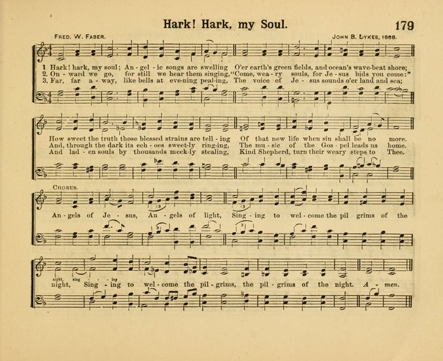 Our Song Book: a collection of songs selected and edited expressly for the Sunday School of the First Baptist Peddie Memorial Church, Newark, N. J. page 178