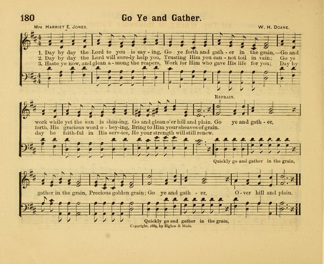 Our Song Book: a collection of songs selected and edited expressly for the Sunday School of the First Baptist Peddie Memorial Church, Newark, N. J. page 179