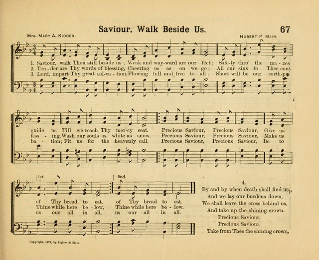 Our Song Book: a collection of songs selected and edited expressly for the Sunday School of the First Baptist Peddie Memorial Church, Newark, N. J. page 66