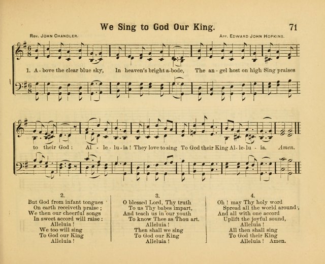 Our Song Book: a collection of songs selected and edited expressly for the Sunday School of the First Baptist Peddie Memorial Church, Newark, N. J. page 70