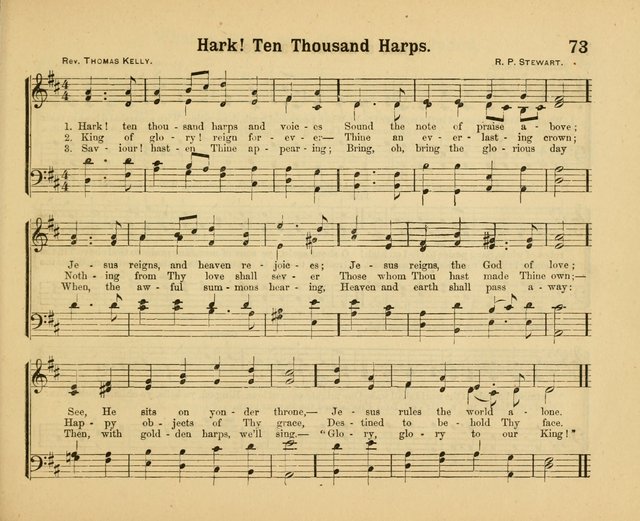Our Song Book: a collection of songs selected and edited expressly for the Sunday School of the First Baptist Peddie Memorial Church, Newark, N. J. page 72