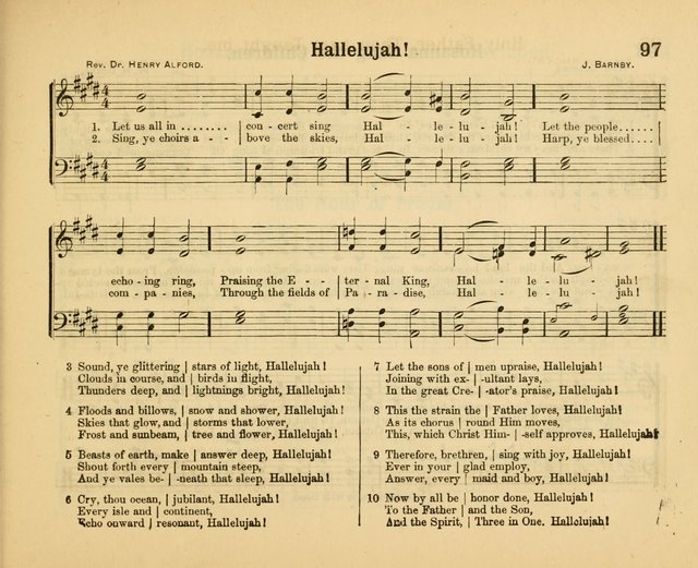 Our Song Book: a collection of songs selected and edited expressly for the Sunday School of the First Baptist Peddie Memorial Church, Newark, N. J. page 96