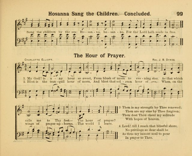 Our Song Book: a collection of songs selected and edited expressly for the Sunday School of the First Baptist Peddie Memorial Church, Newark, N. J. page 98
