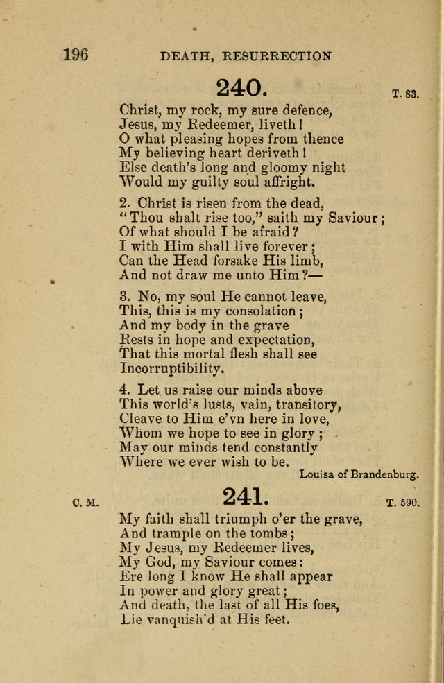 Offices of Worship and Hymns: principally for use in schools. with an appendix of tunes (2nd and rev. ed.) page 196