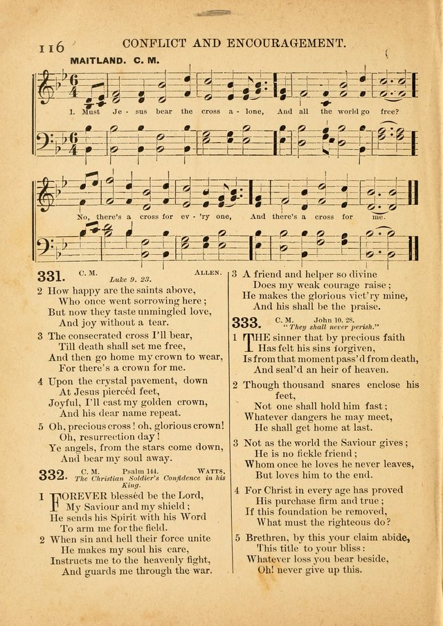 The Primitive Baptist Hymnal: a choice collection of hymns and tunes of early and late composition page 116