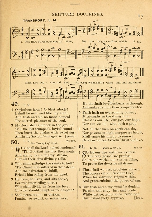 The Primitive Baptist Hymnal: a choice collection of hymns and tunes of early and late composition page 17