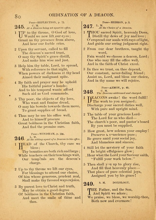 The Primitive Baptist Hymnal: a choice collection of hymns and tunes of early and late composition page 80