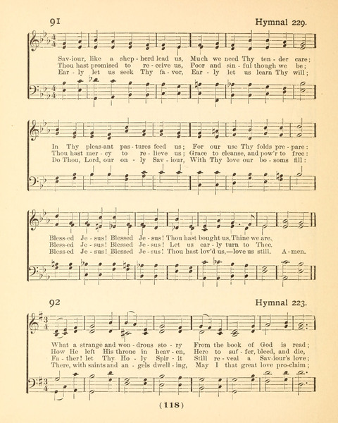 Prayer Book and Hymnal for the Sunday School page 118