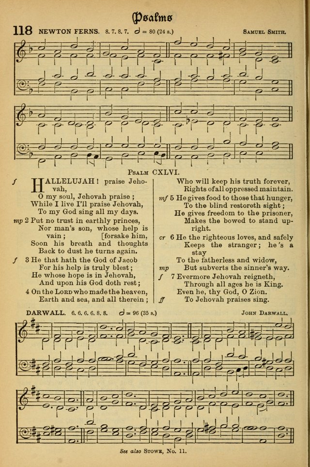 The Presbyterian Book of Praise: approved and commended by the General Assembly of the Presbyterian Church in Canada; With tunes; Part I. Selections from the Psalter. Part II. The Hymnal, rev, and en. page 112