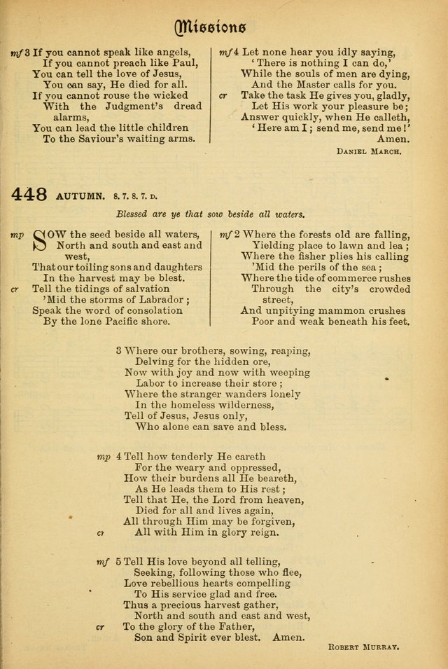 The Presbyterian Book of Praise: approved and commended by the General Assembly of the Presbyterian Church in Canada; With tunes; Part I. Selections from the Psalter. Part II. The Hymnal, rev, and en. page 613
