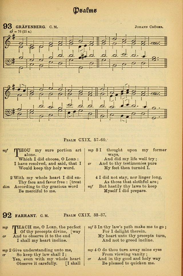 The Presbyterian Book of Praise: approved and commended by the General Assembly of the Presbyterian Church in Canada; With tunes; Part I. Selections from the Psalter. Part II. The Hymnal, rev, and en. page 91
