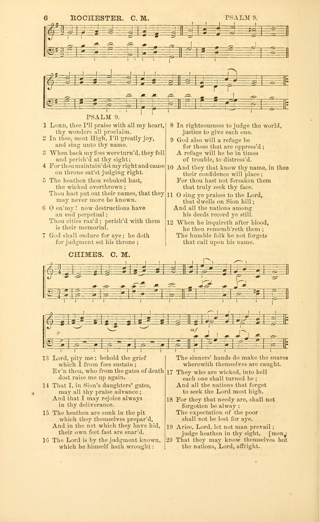 The Psalms of David: with a selection of standard music appropriately arranged according to sentiment of each Psalm or portion of Psalm (8th ed.) page 6