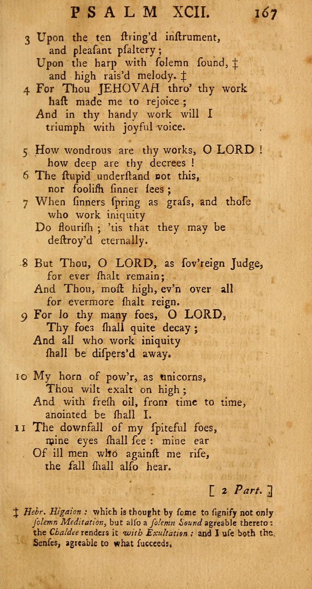 The Psalms Hymns and Spiritual Songs of the Old and New Testament, faithfully translated into English Metre: being the New-England Psalm-Book, revised and improved... (2nd ed.) page 167