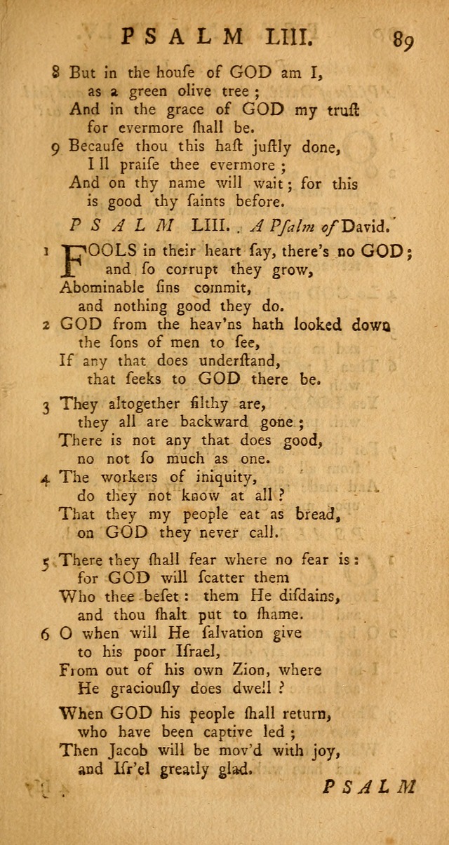The Psalms Hymns and Spiritual Songs of the Old and New Testament, faithfully translated into English Metre: being the New-England Psalm-Book, revised and improved... (2nd ed.) page 89