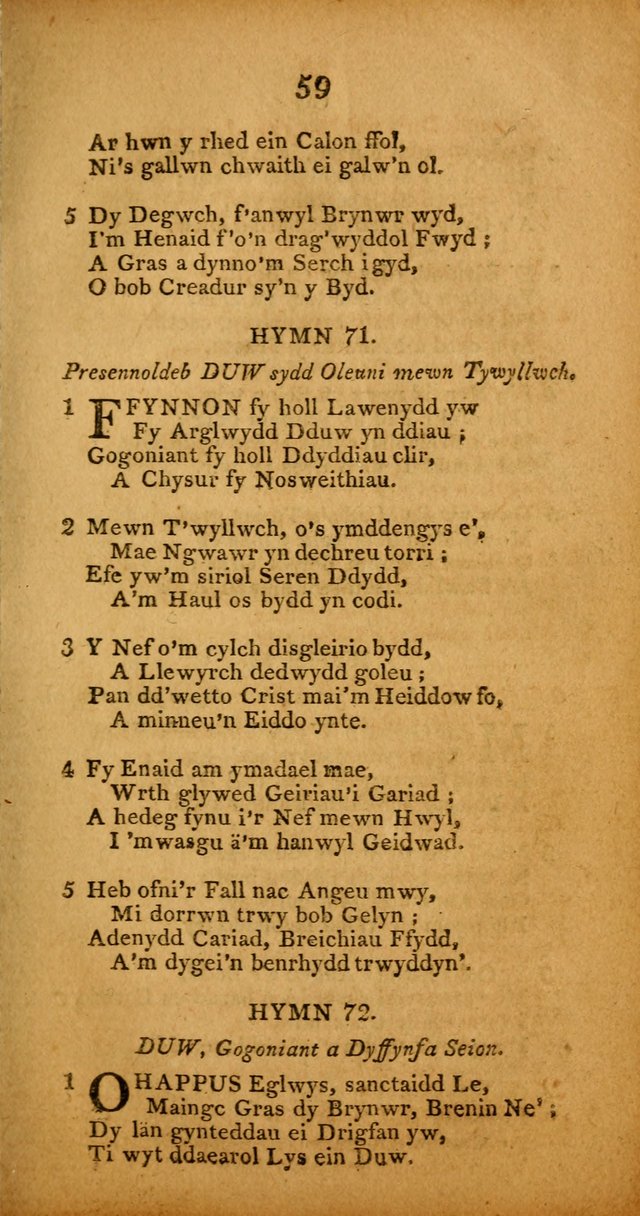 Pigion o Hymnau page 59