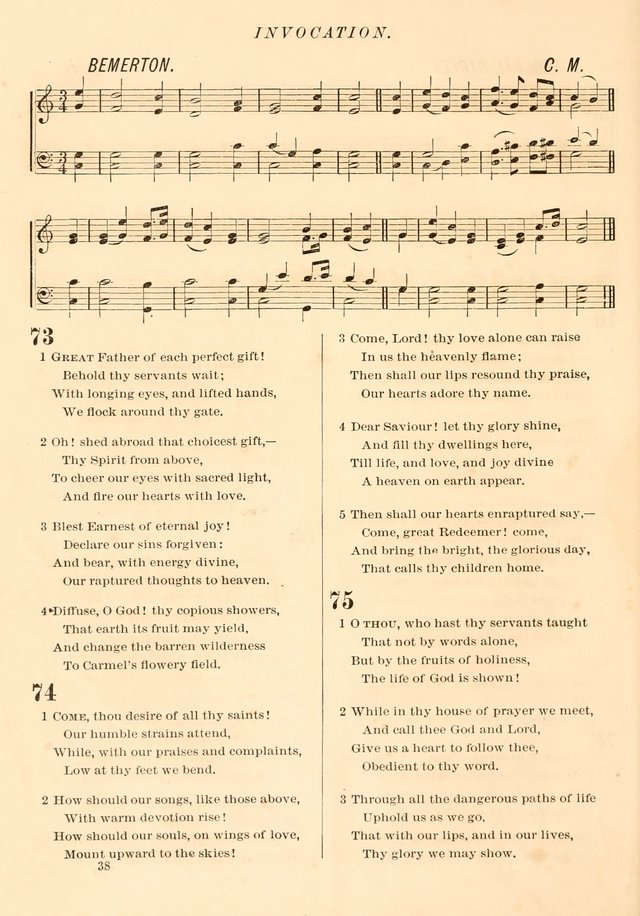 The Presbyterian Hymnal page 38