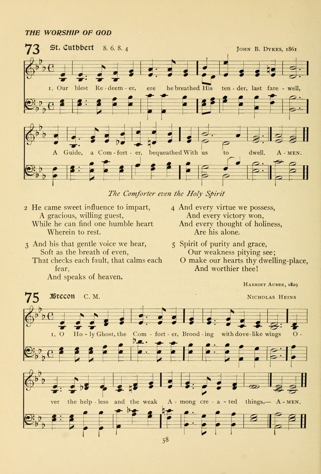 The Pilgrim Hymnal page 58