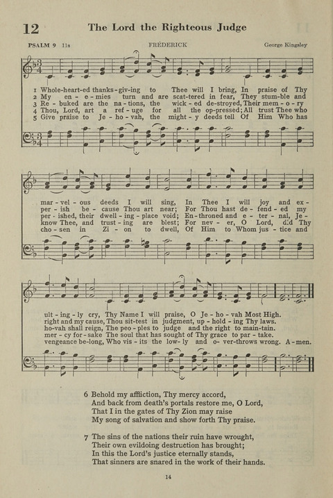 The Psalter Hymnal: The Psalms and Selected Hymns page 14