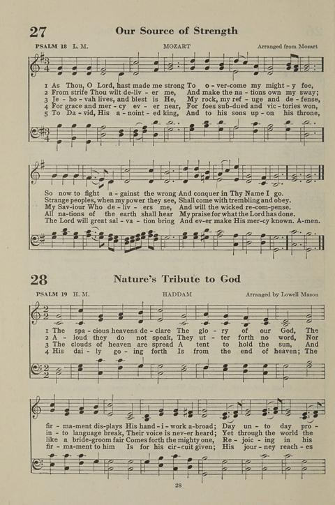 The Psalter Hymnal: The Psalms and Selected Hymns page 28