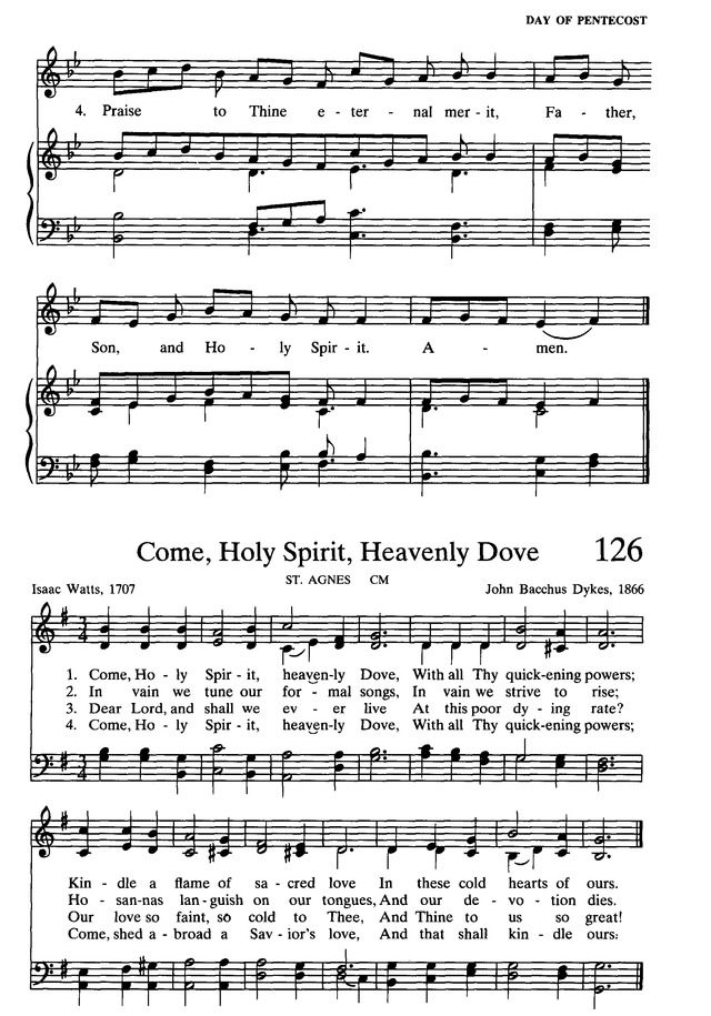 Presbyterian Hymnal hymns, psalms, and spiritual songs