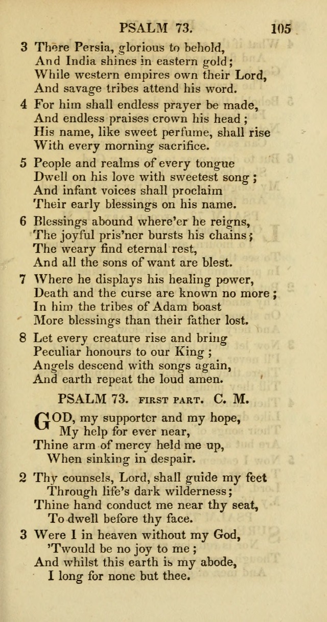 Psalms and Hymns Adapted to Public Worship, and Approved by the General Assembly of the Presbyterian Church in the United States of America page 107