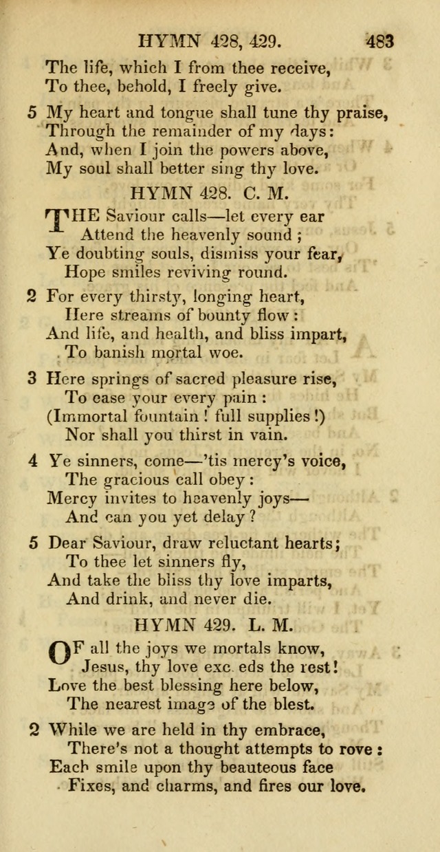 Psalms and Hymns Adapted to Public Worship, and Approved by the General Assembly of the Presbyterian Church in the United States of America page 485