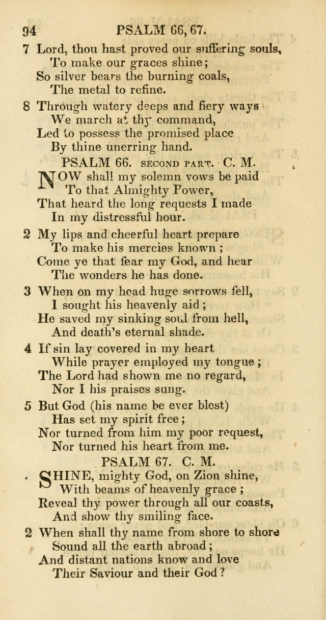 Psalms and Hymns Adapted to Public Worship, and Approved by the General Assembly of the Presbyterian Church in the United States of America page 96