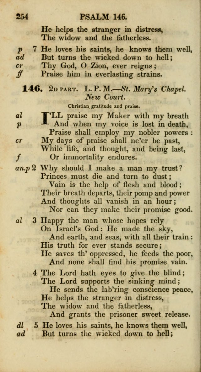Psalms and Hymns, Adapted to Public Worship: and approved by the General Assembly of the Presbyterian Church in the United States of America: the latter being arranged according to subjects... page 254