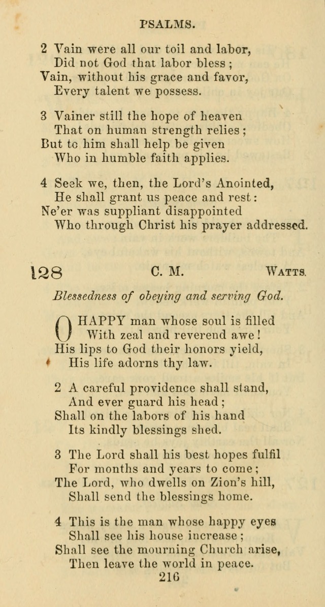 Psalms and Hymns: adapted to social, private and public worship in the Cumberland Presbyterian Chruch page 216