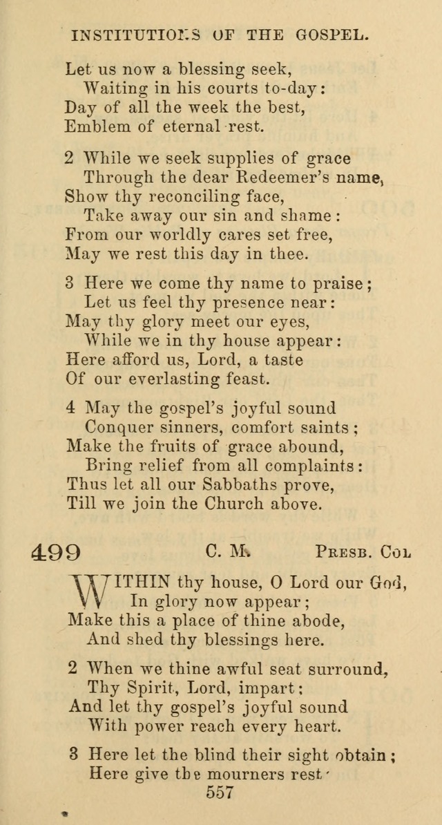 Psalms and Hymns: adapted to social, private and public worship in the Cumberland Presbyterian Chruch page 557