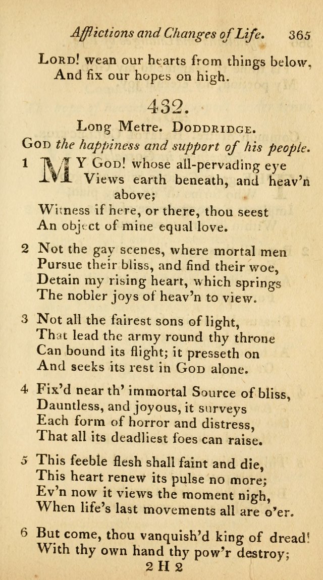 The Philadelphia Hymn Book; or, a selection of sacred poetry, consisting of psalms and hymns from Watts...and others, adapted to public and private devotion page 398