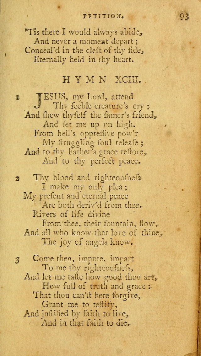 A Pocket hymn book, designed as a constant companion for the pious: collected from various authors page 100