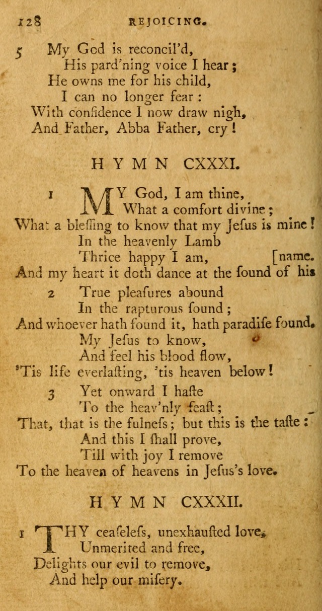 A Pocket hymn book, designed as a constant companion for the pious: collected from various authors page 135