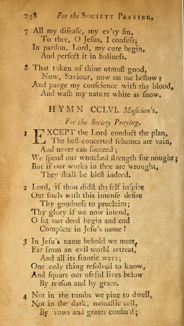 A Pocket hymn-book, designed as a constant companion for the pious: collected from various authors (11th ed.) page 248