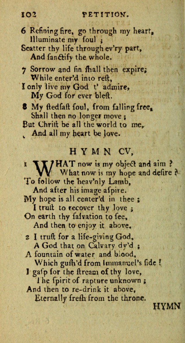 A Pocket Hymn Book: designed as a constant companion for the pious, collected from various authors (9th ed.) page 102