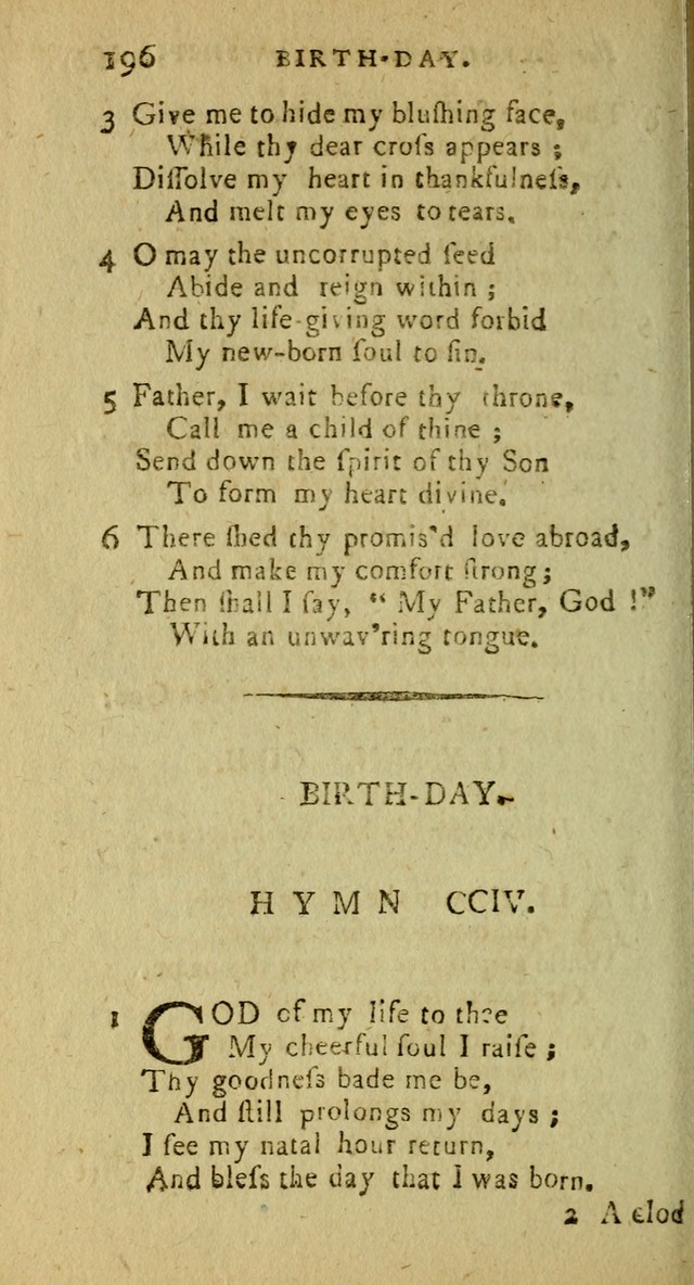 A Pocket Hymn Book: designed as a constant companion for the pious, collected from various authors (9th ed.) page 196