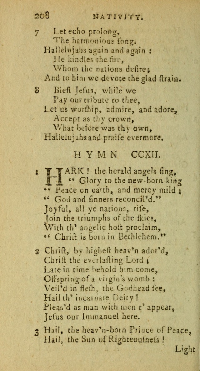 A Pocket Hymn Book: designed as a constant companion for the pious, collected from various authors (9th ed.) page 208