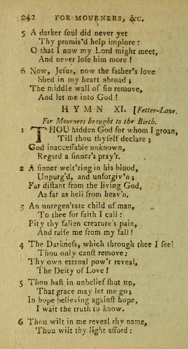 A Pocket Hymn Book: designed as a constant companion for the pious, collected from various authors (9th ed.) page 242