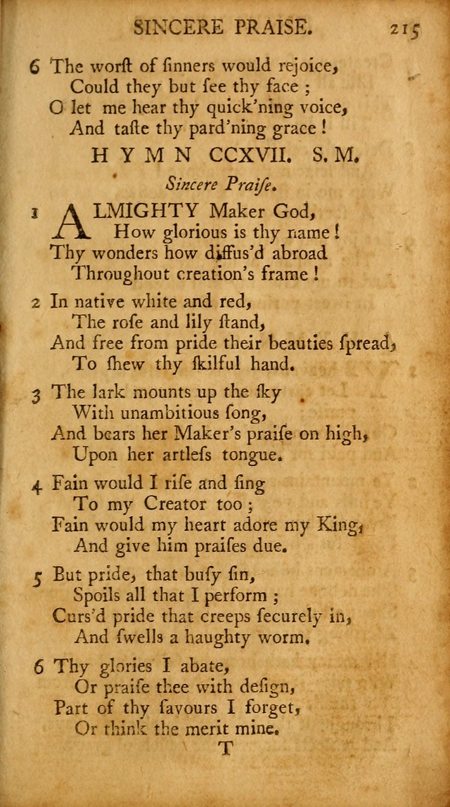 A Pocket Hymn-book: designed as a constant companion for the pious, collected from various authors (18th ed.) page 209