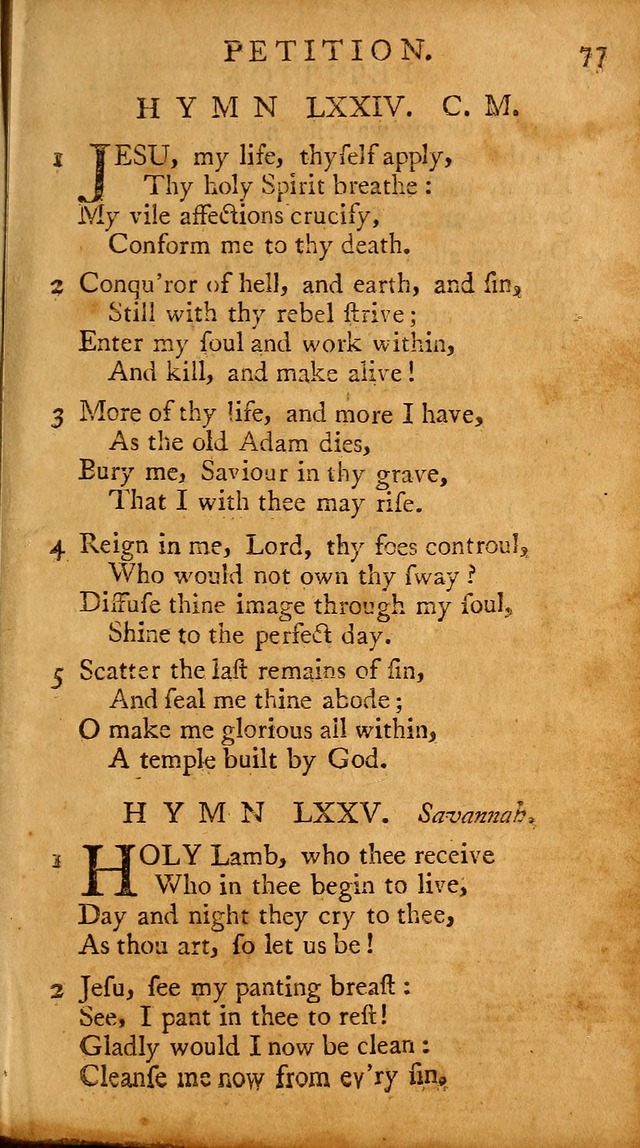 A Pocket Hymn-book: designed as a constant companion for the pious, collected from various authors (18th ed.) page 79