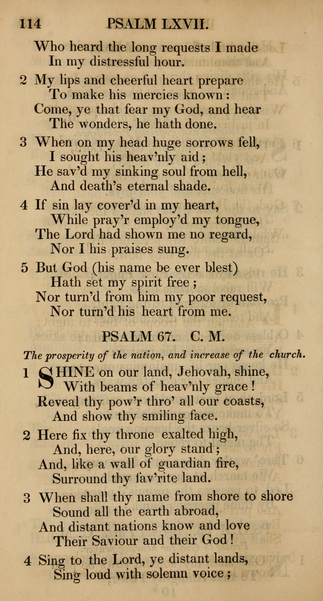 The Psalms and Hymns, with the Catechism, Confession of Faith, and Liturgy, of the Reformed Dutch Church in North America page 116