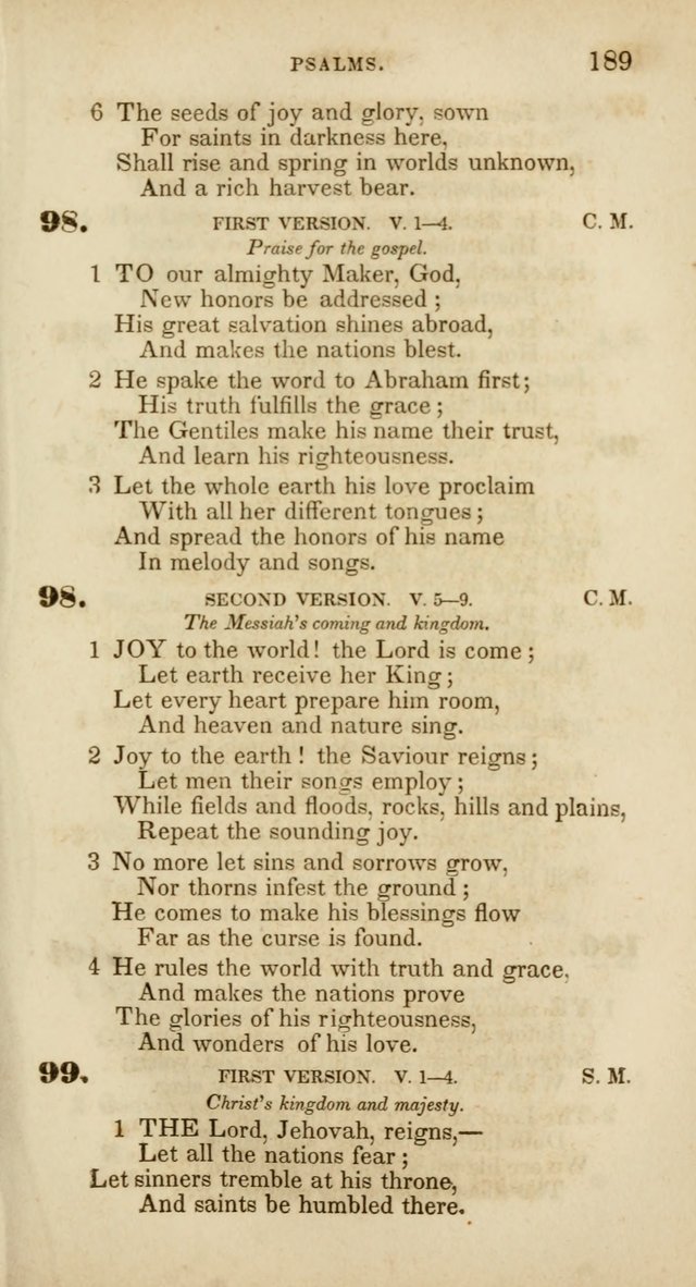 Psalms and Hymns, for Christian Use and Worship page 200