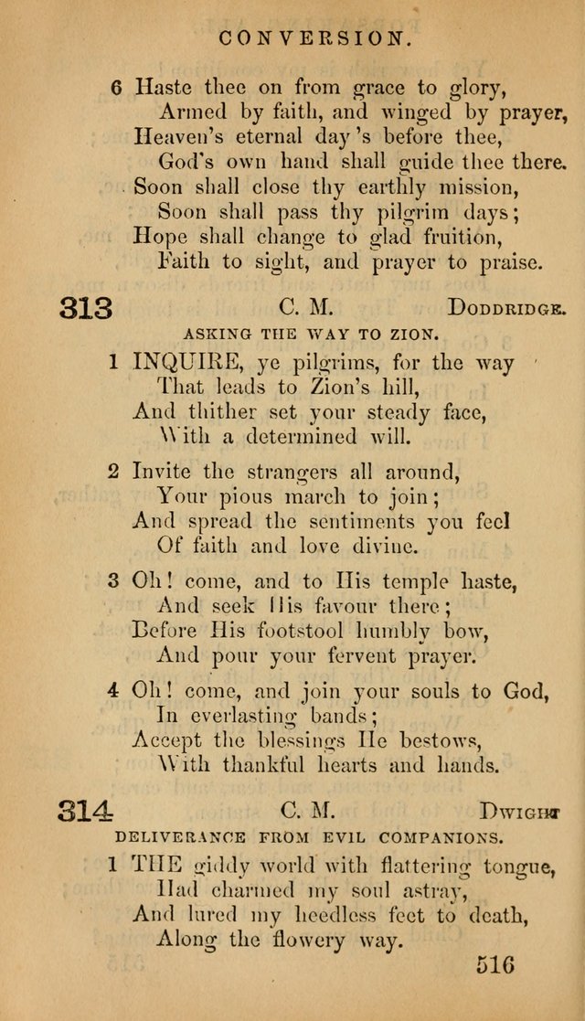 The Psalms and Hymns, with the Doctrinal Standards and Liturgy of the Reformed Protestant Dutch Church in North America page 524