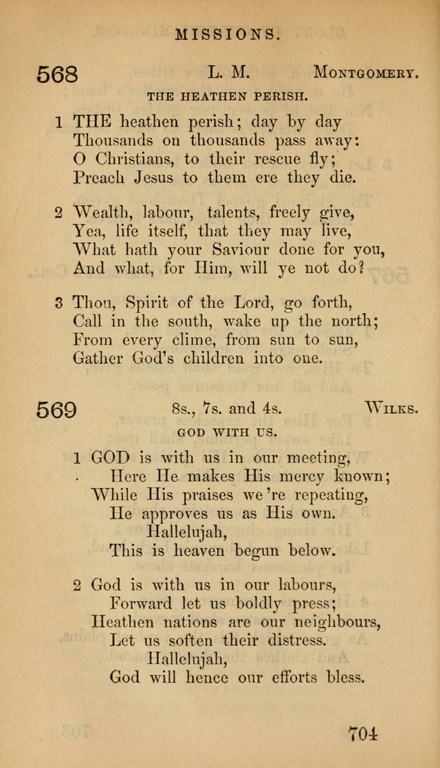 The Psalms and Hymns, with the Doctrinal Standards and Liturgy of the Reformed Protestant Dutch Church in North America page 712
