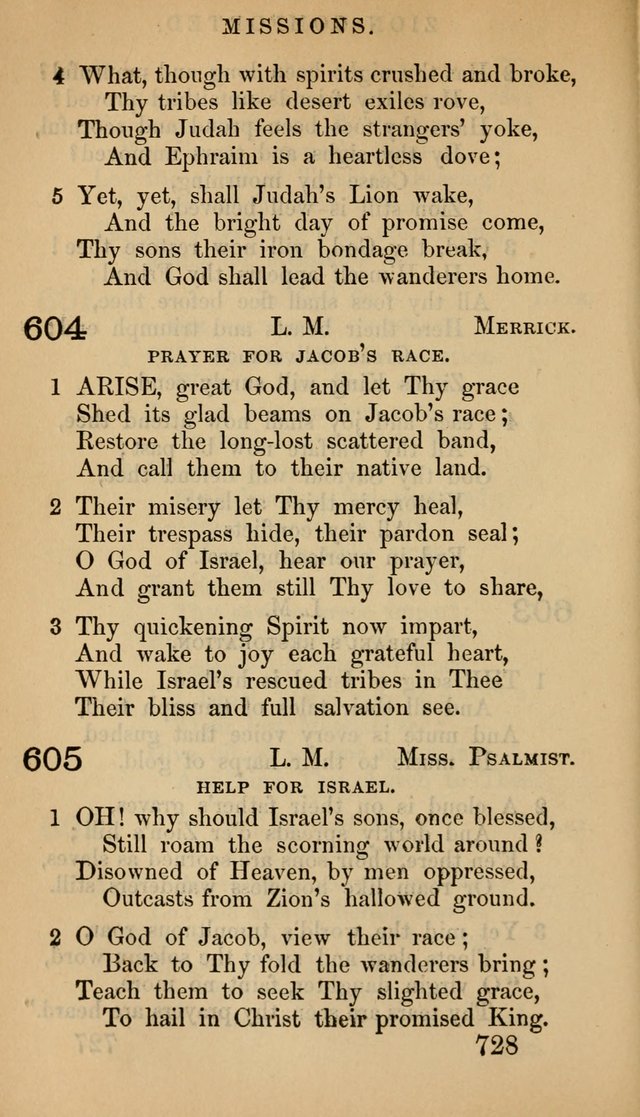 The Psalms and Hymns, with the Doctrinal Standards and Liturgy of the Reformed Protestant Dutch Church in North America page 736